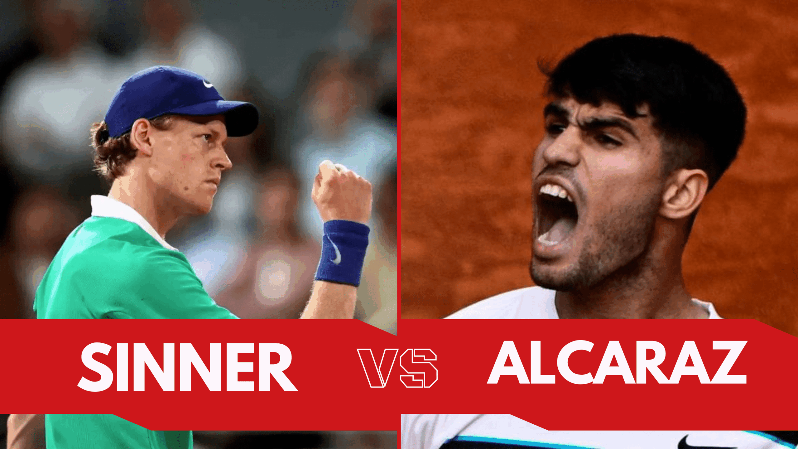 Read more about the article Stats of Sinner vs Alcaraz – Wimbledon vs French Open Finals 2025