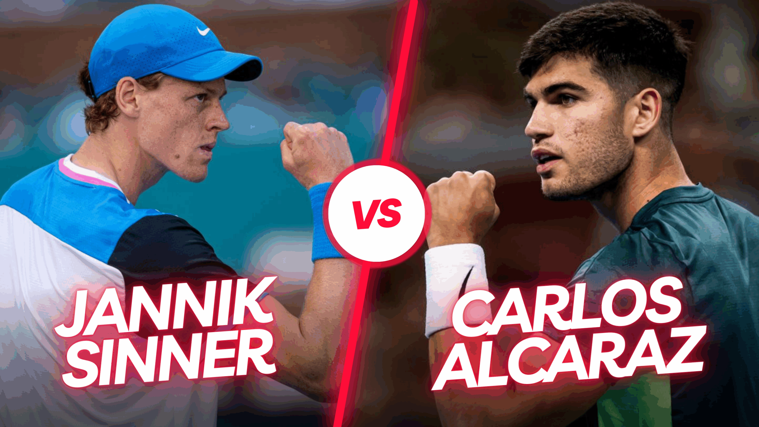carlos alcaraz vs Jannik sinner 2024